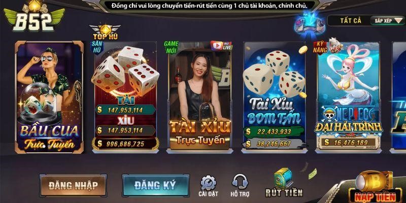 Cùng đăng nhập và trải nghiệm tại nhà cái B52 Club
