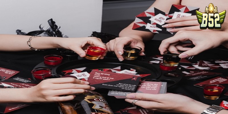 Game bài uống rượu có rất nhiều yêu cầu thú vị