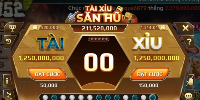Các luật chơi tài xỉu B52